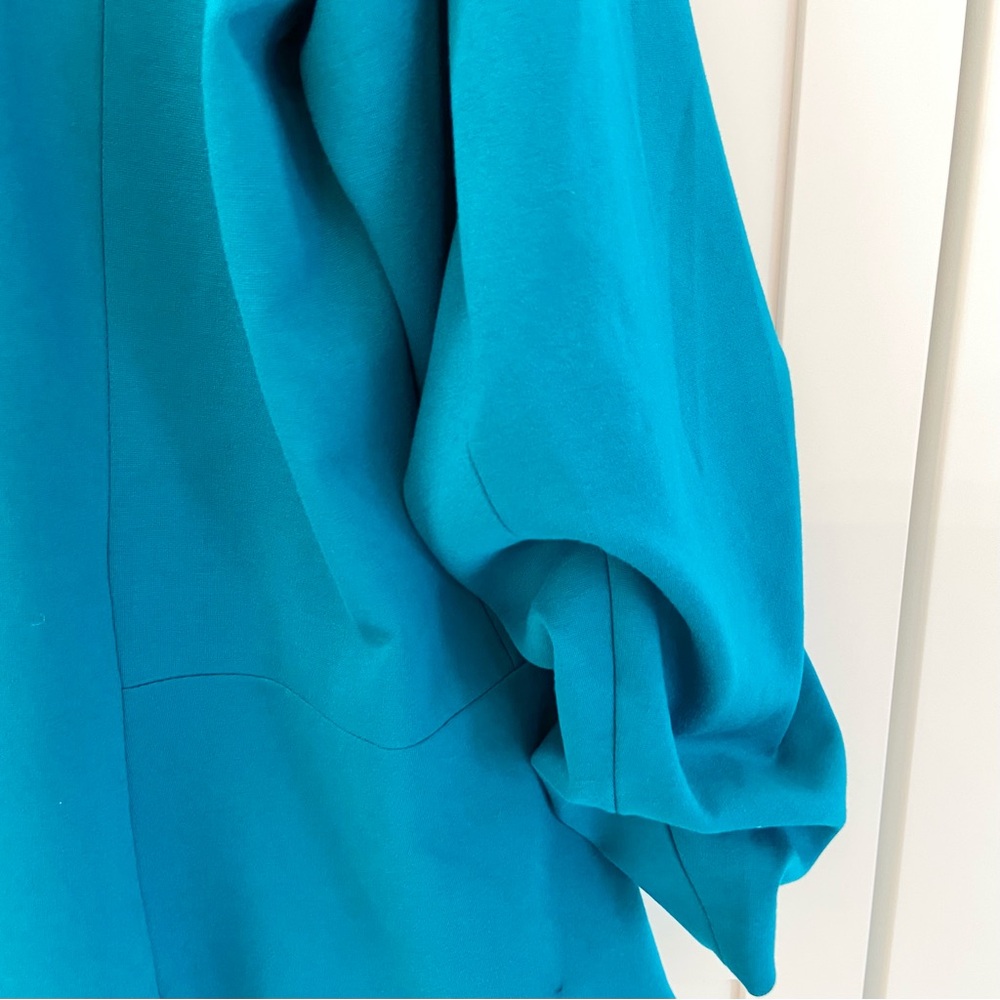 Stacy London Blazer w/Ruched Sleeves Teal XL NWOT - Picture 14 of 16